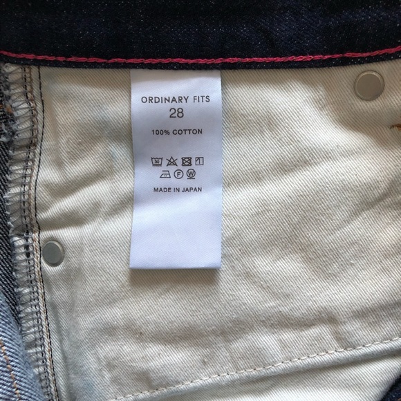 Japanese Craft Jeans, Loose Tapered Cropped Raw Denim - Picture 5 of 5
